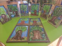 21. Prace wykonane przez dzieci z grupy Motylków